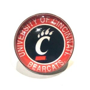 Snap button 20mm Gingersnaps Uni of Cincinnati Bearcats ASN20 college sports